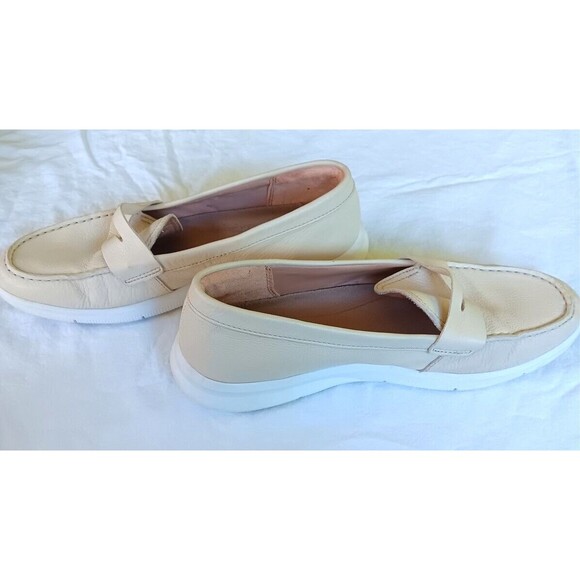 Rockport Penny Loafers Ayva Washable 9 Beige - Picture 4 of 6